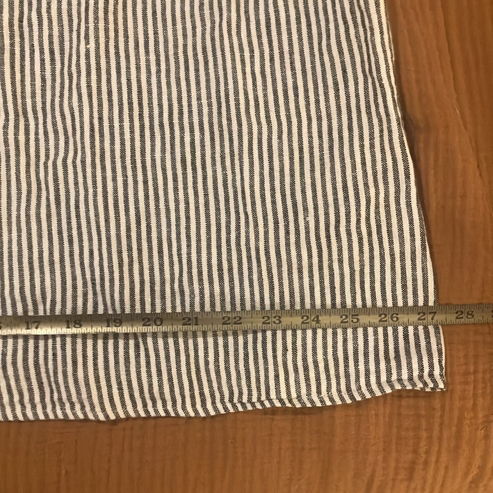 Reformation Janet Dress 100% linen stripe spaghetti tie-strap midi/maxi dress - Picture 4 of 6
